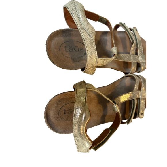 Taos Wanderer Size EU 41 US 10 - 10.5 Around the Ankle Wedge Sandal - Picture 3 of 8
